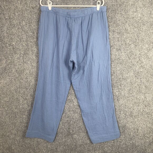 Dylan Pants Womens Size L Blue Gauzy Ankle Pull on Beach Lounge - Picture 2 of 9